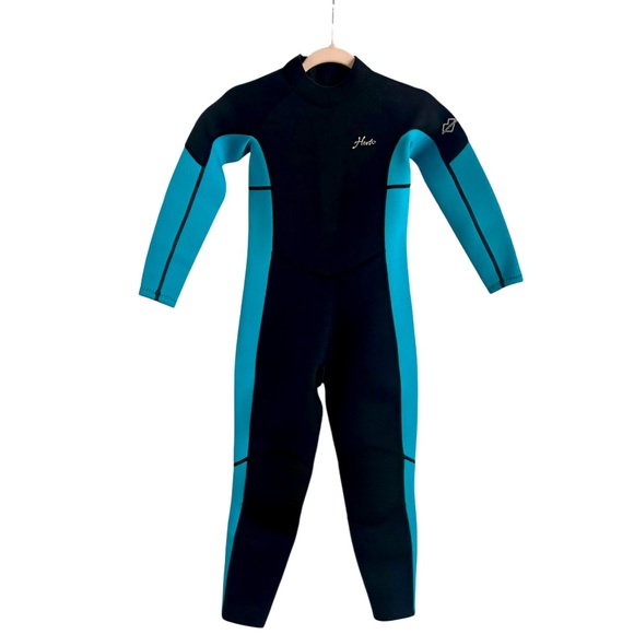 NWT Wetsuit Herto Vigor Spirit Neoprene Youth Size 10 Black Blue Unisex - Picture 1 of 6